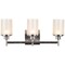 Access Lighting Perch, 3 Light LED Vanity, Brushed Steel Finish, Cream Silk Lined Glass 62511LEDD-BS/CSL - alternate 1